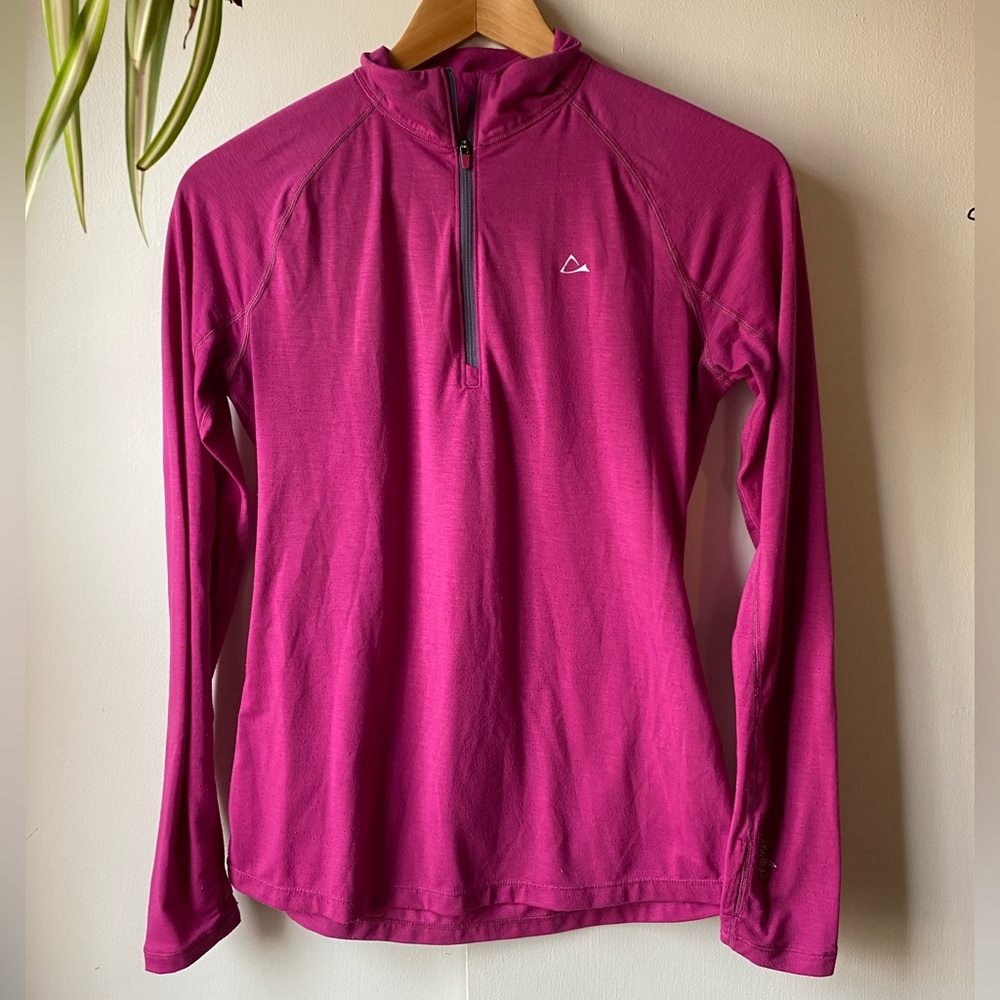 Paradox Pink Long Sleeve Small Dri Release Hiker Fishing Camping Quarter Zip